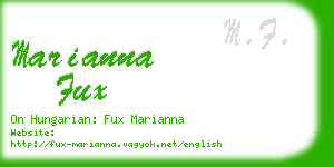 marianna fux business card
